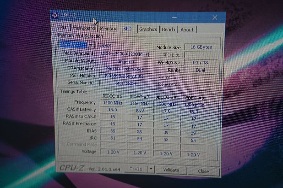 DDR4メモリー16G×2枚 合計32G