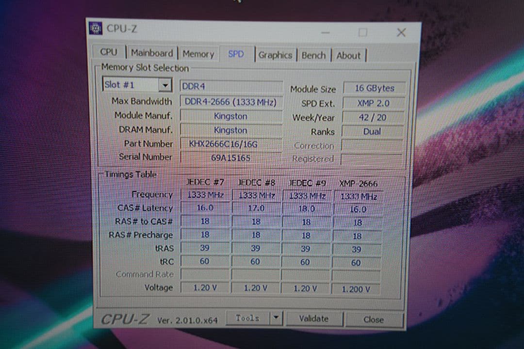 DDR4メモリー16G×2枚 合計32G