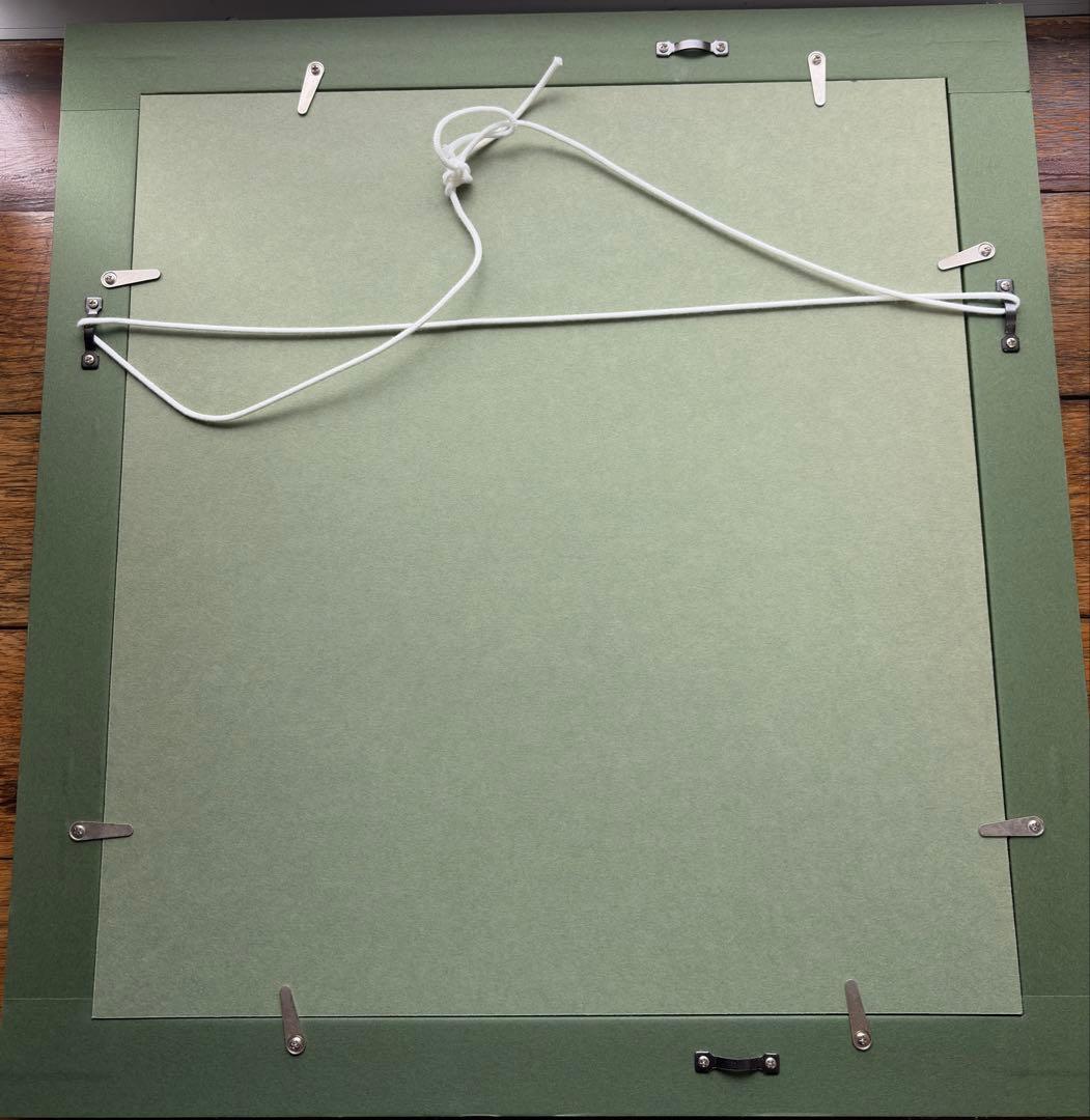 林原めぐみ直筆サイン色紙　エヴァンゲリオン綾波レイイラスト(額縁付き)