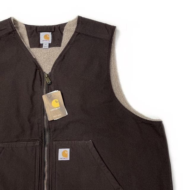 カーハート ワークベスト US購入(2XL/R)茶 181218