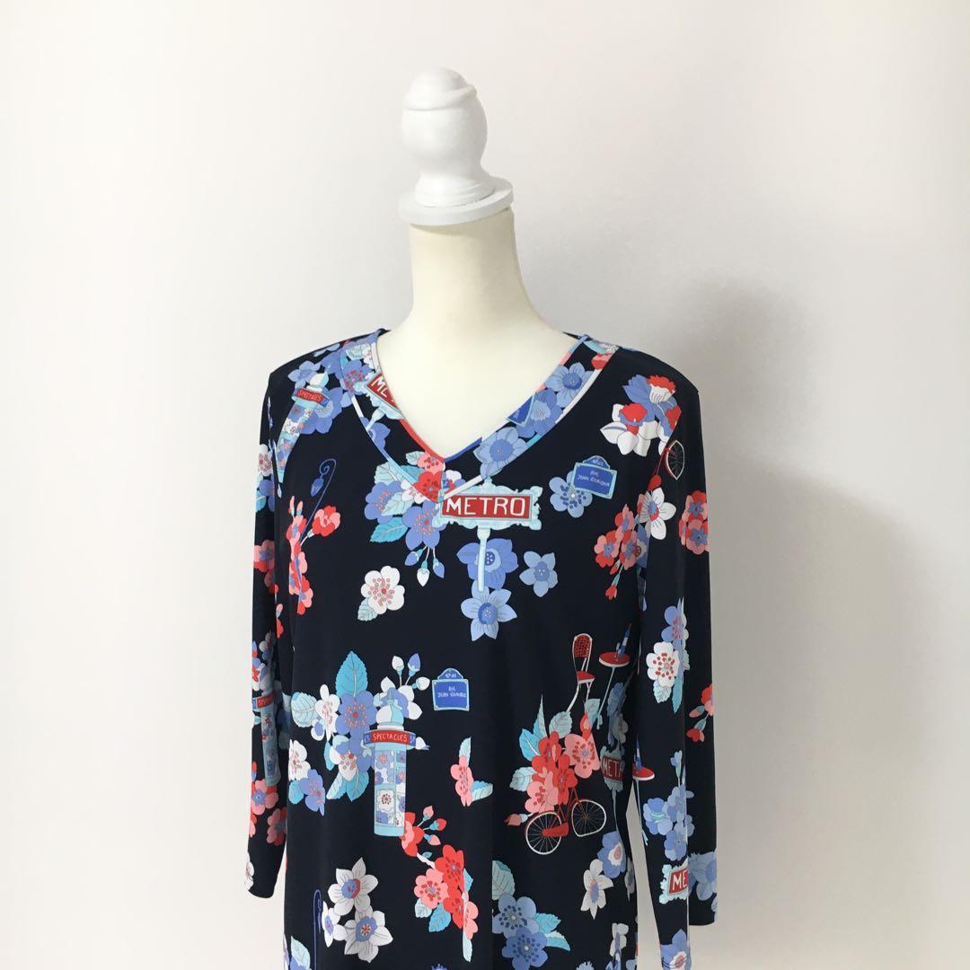 新作美品　LEONARD レオナール　ストレッチ　チュニック　42