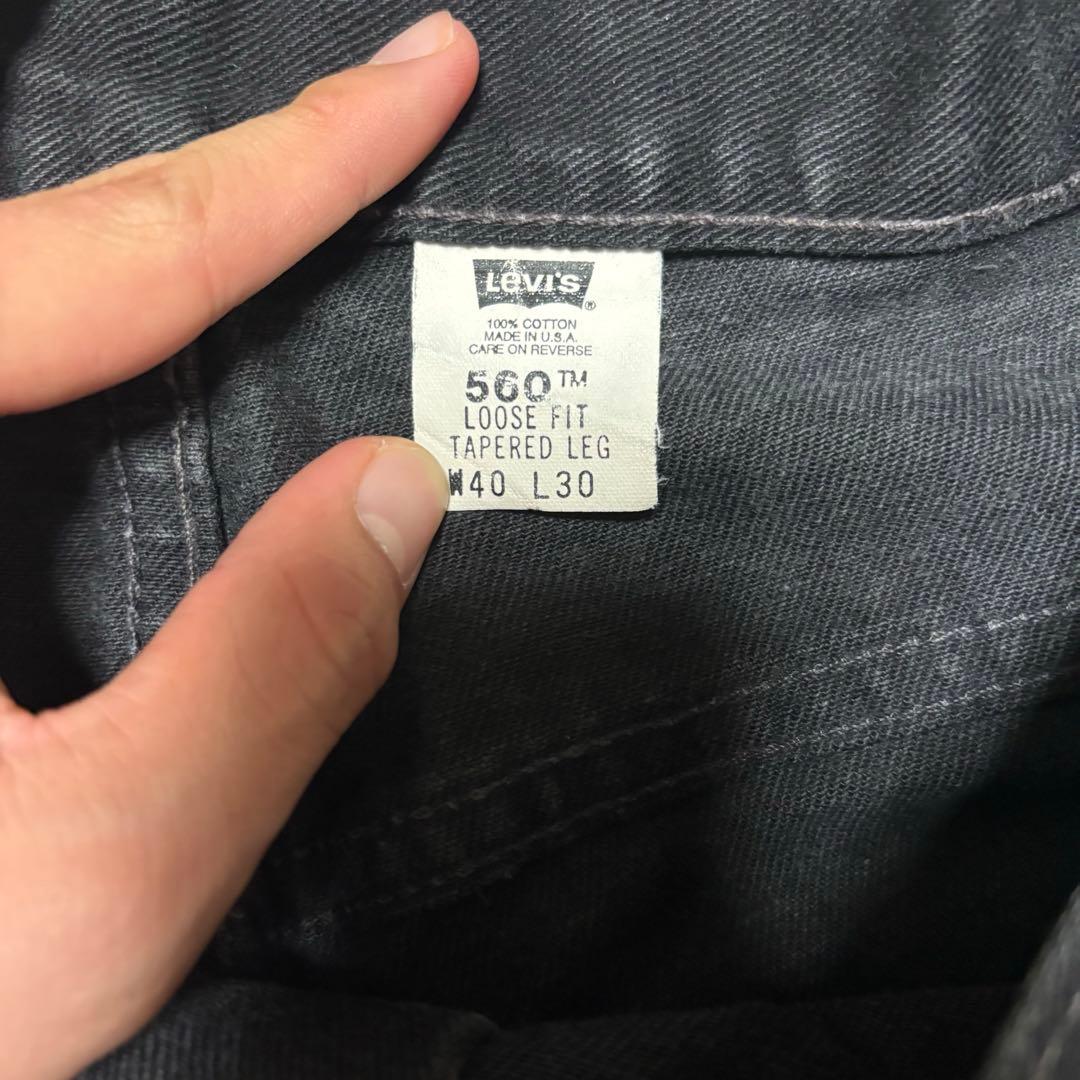 リーバイス　デニム　560 ブラック　W40 L30