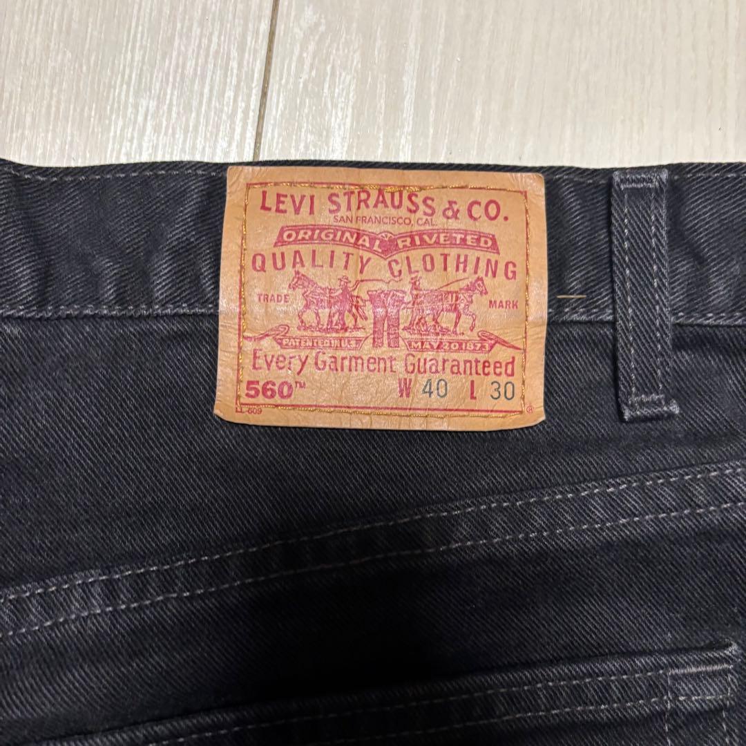 リーバイス　デニム　560 ブラック　W40 L30