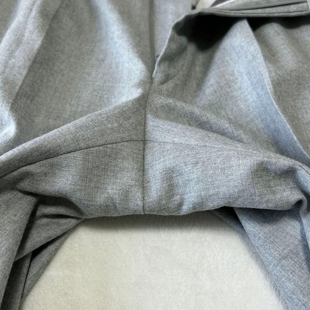 美品 20万 アクアスキュータム 日本製 フランネルウール シングルスーツA5