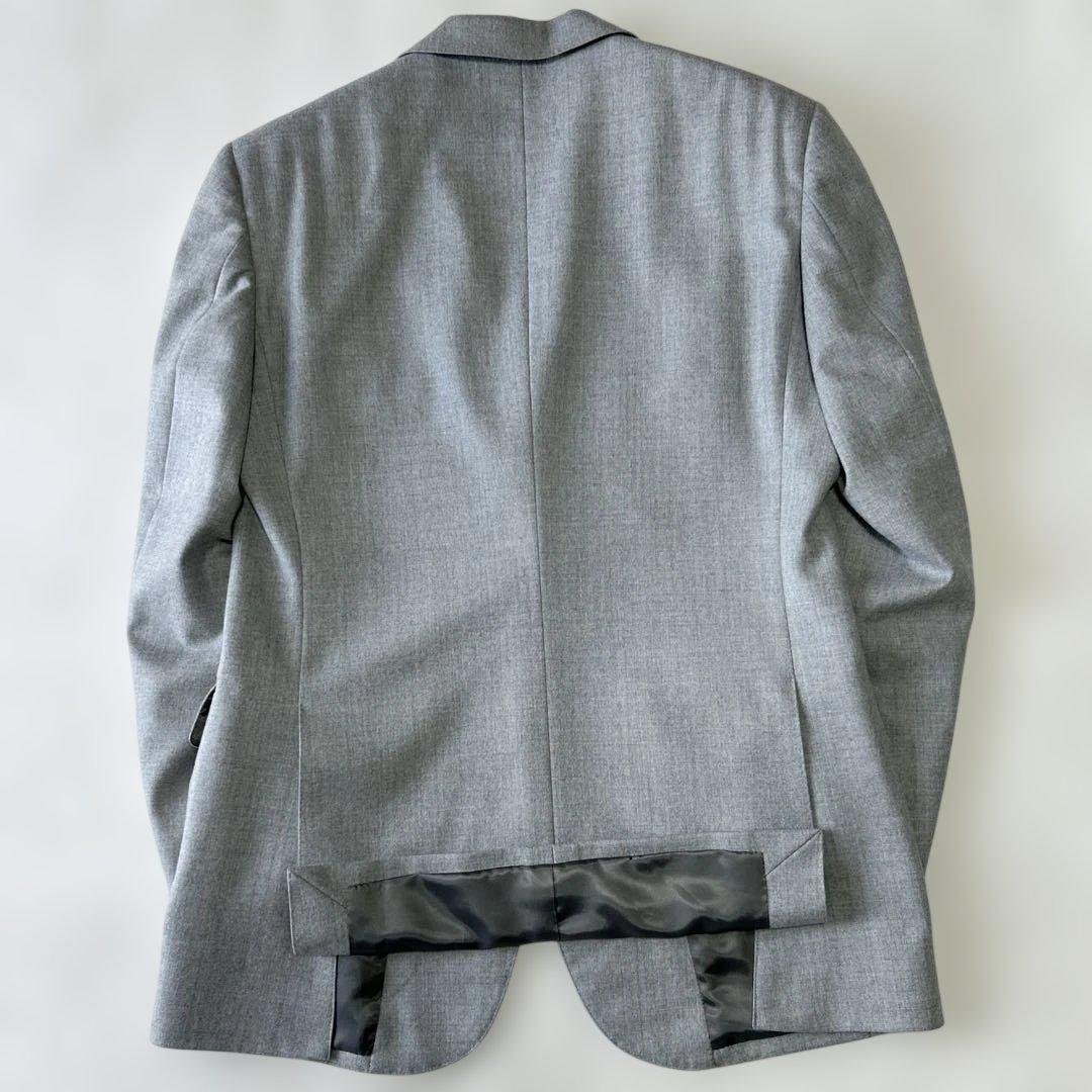 美品 20万 アクアスキュータム 日本製 フランネルウール シングルスーツA5