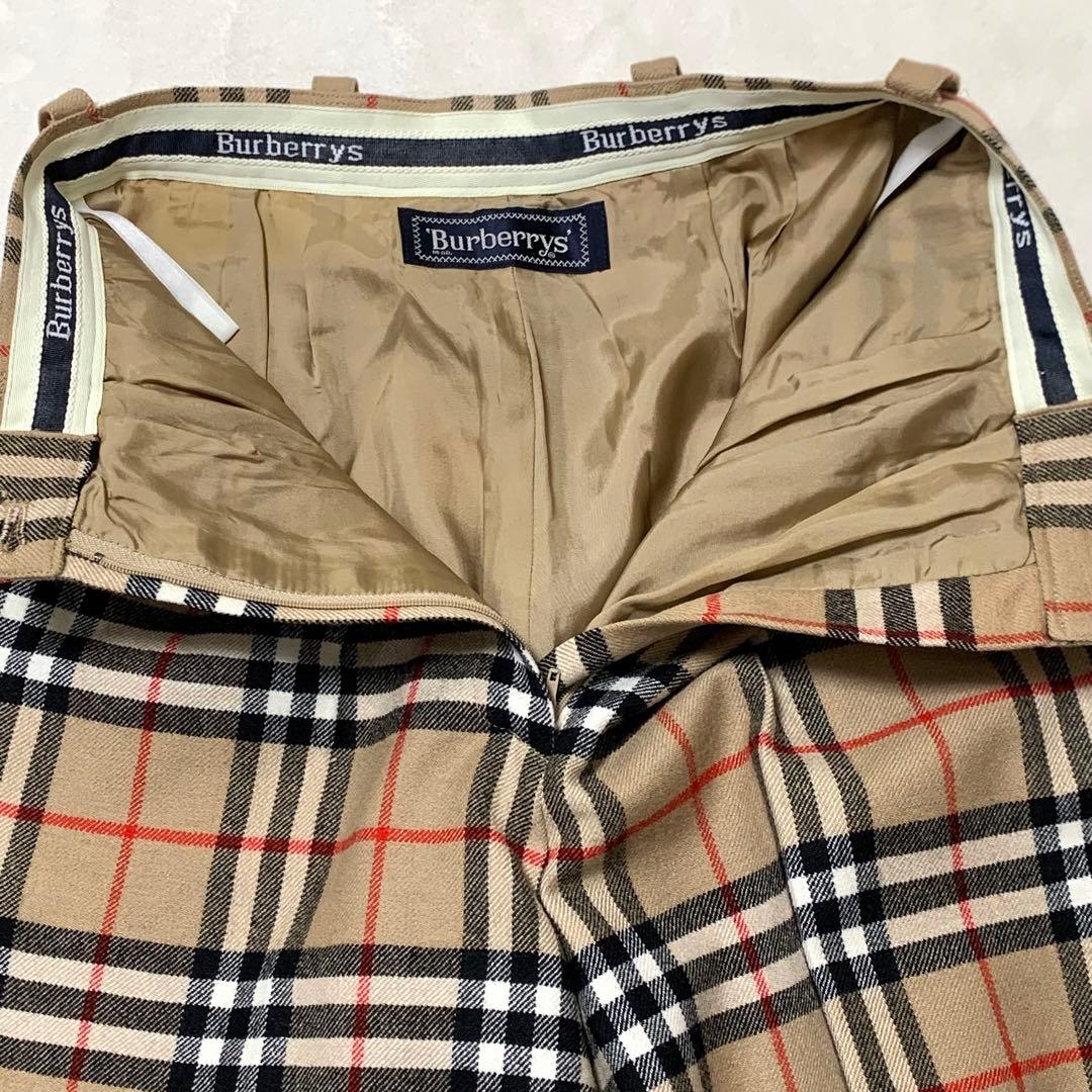 未使用級 VINTAGE BURBERRY ノバチェック キュロットパンツ