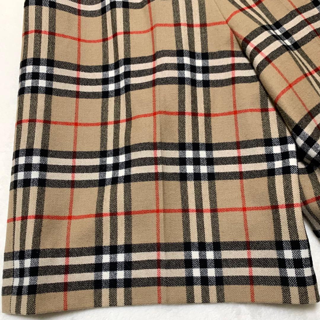 未使用級 VINTAGE BURBERRY ノバチェック キュロットパンツ