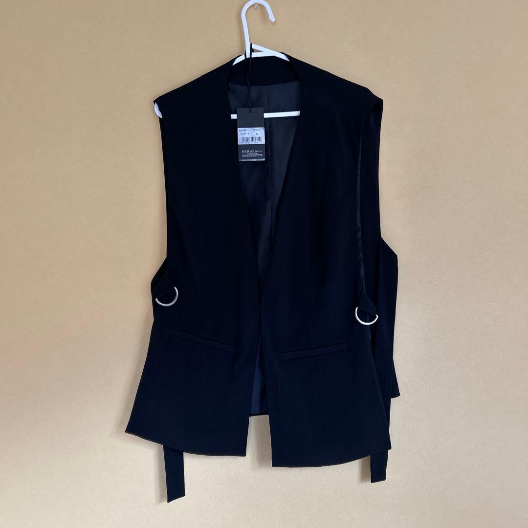 atlo 4L フォーマルドレス　ジレ付き　ブラック　2回着用　美品