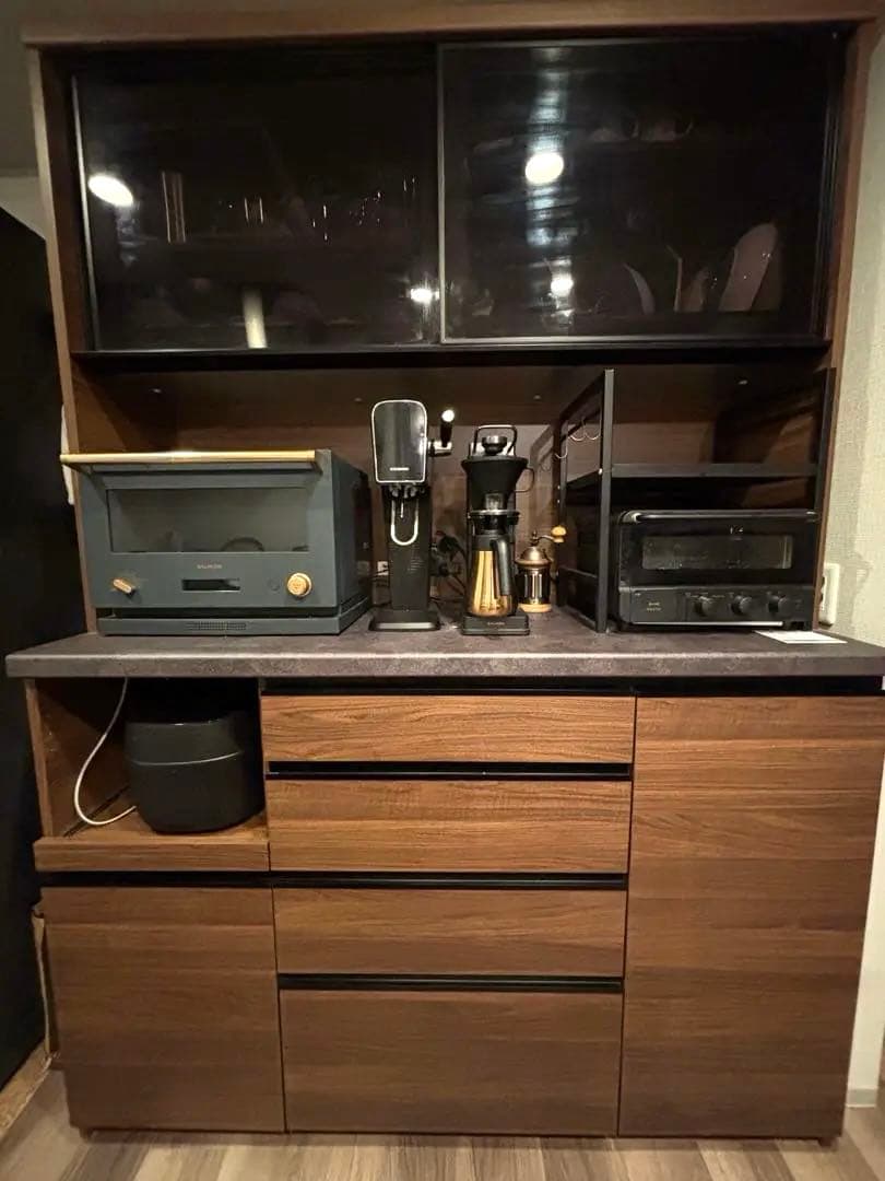 C*d様 【値下げしました★】パモウナ ECシリーズ 食器棚 140cm 引き戸