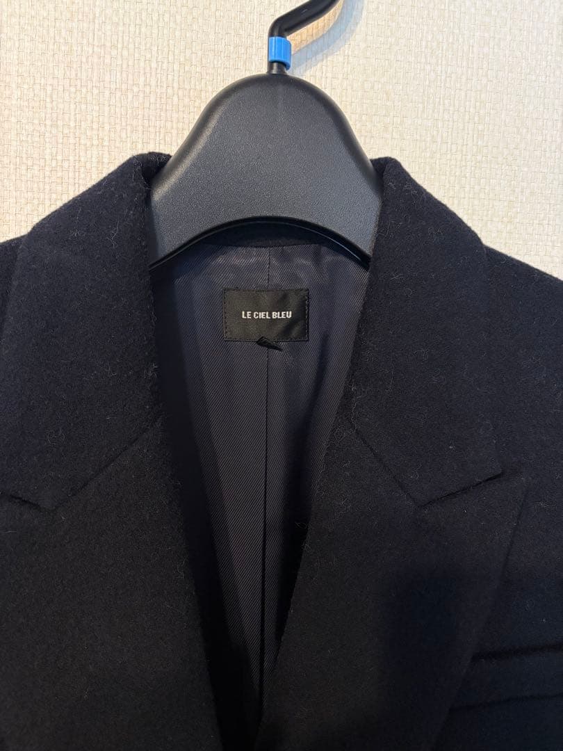 le ciel blue ウール テーラードジャケット ネイビー ダブル