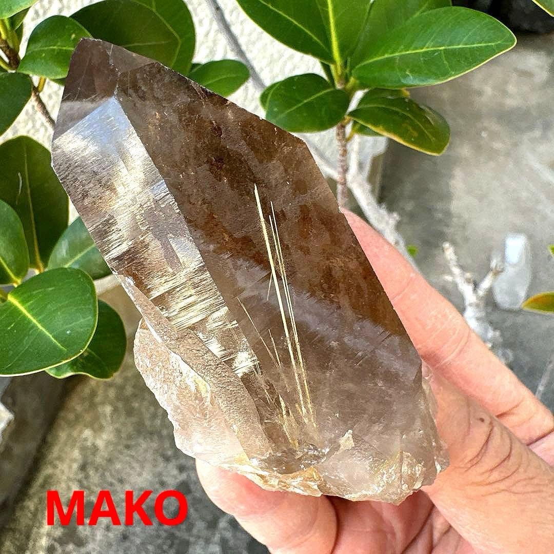 M1819☆ゴールドルチルクォーツクラスター219g☆天然石　原石☆N41010