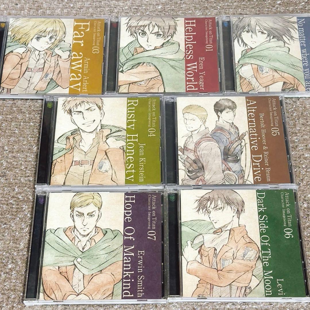 進撃の巨人 キャラクターイメージソング エレン ミカサ ライナー ベルトルト 他