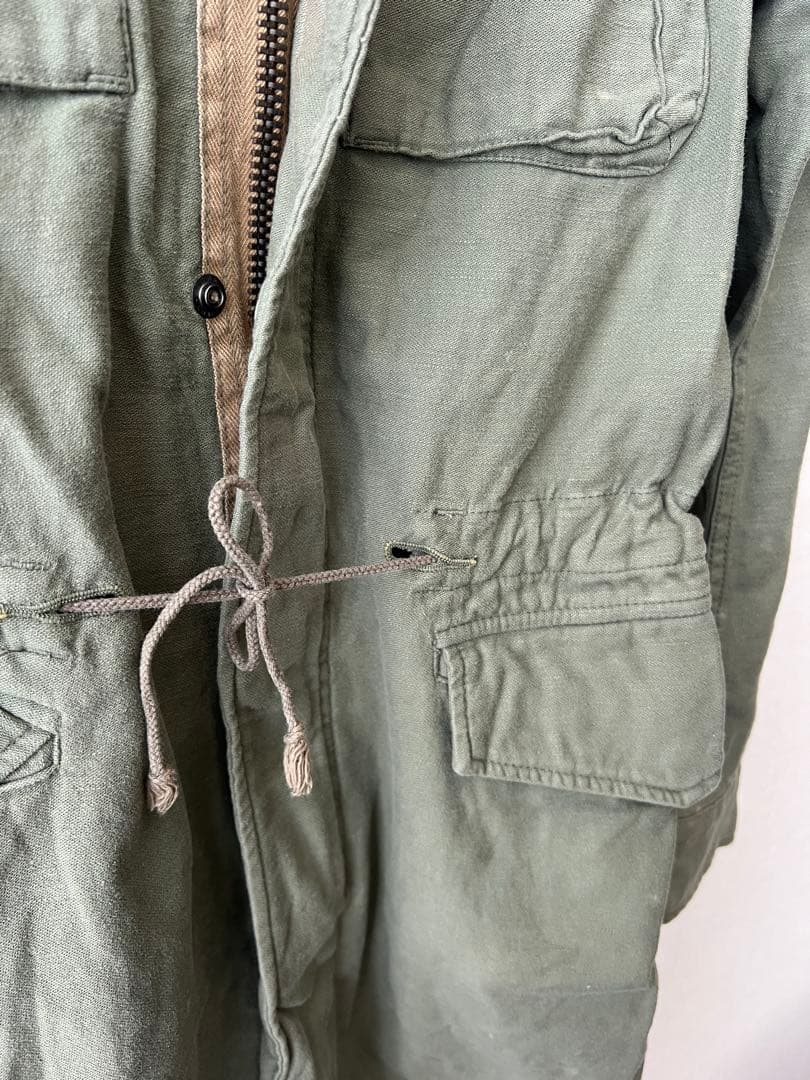 Green ミリタリーモッズコート