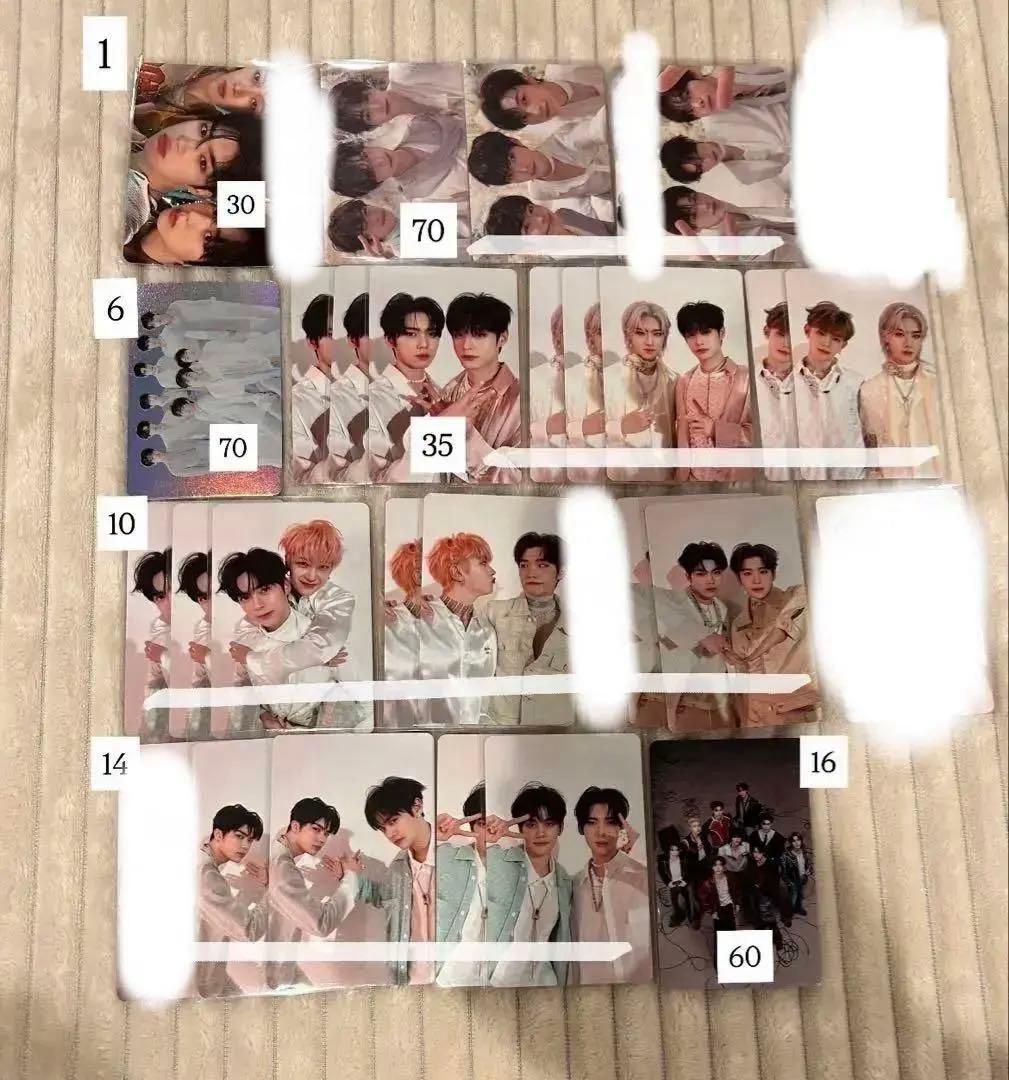 ゼベワン　ジウン　メテュ　テレ　ギュビン　ユジン　トレカ まとめ売り　バラ売り