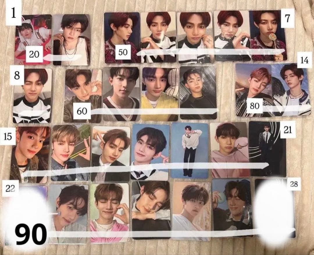 ゼベワン　ジウン　メテュ　テレ　ギュビン　ユジン　トレカ まとめ売り　バラ売り