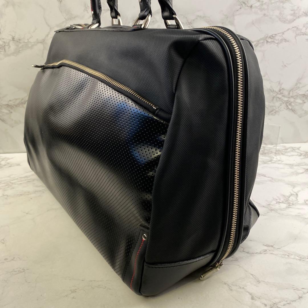 未使用 BAGGEX バジェックス 紅 豊岡鞄 UNOFUKU ボストンバッグ