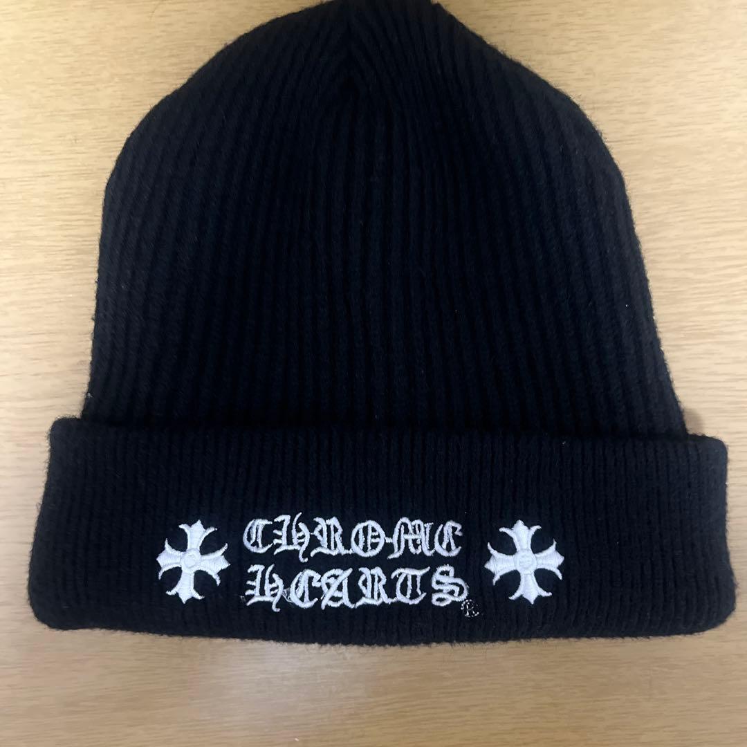 CHROME HEARTS 黒 ニット帽