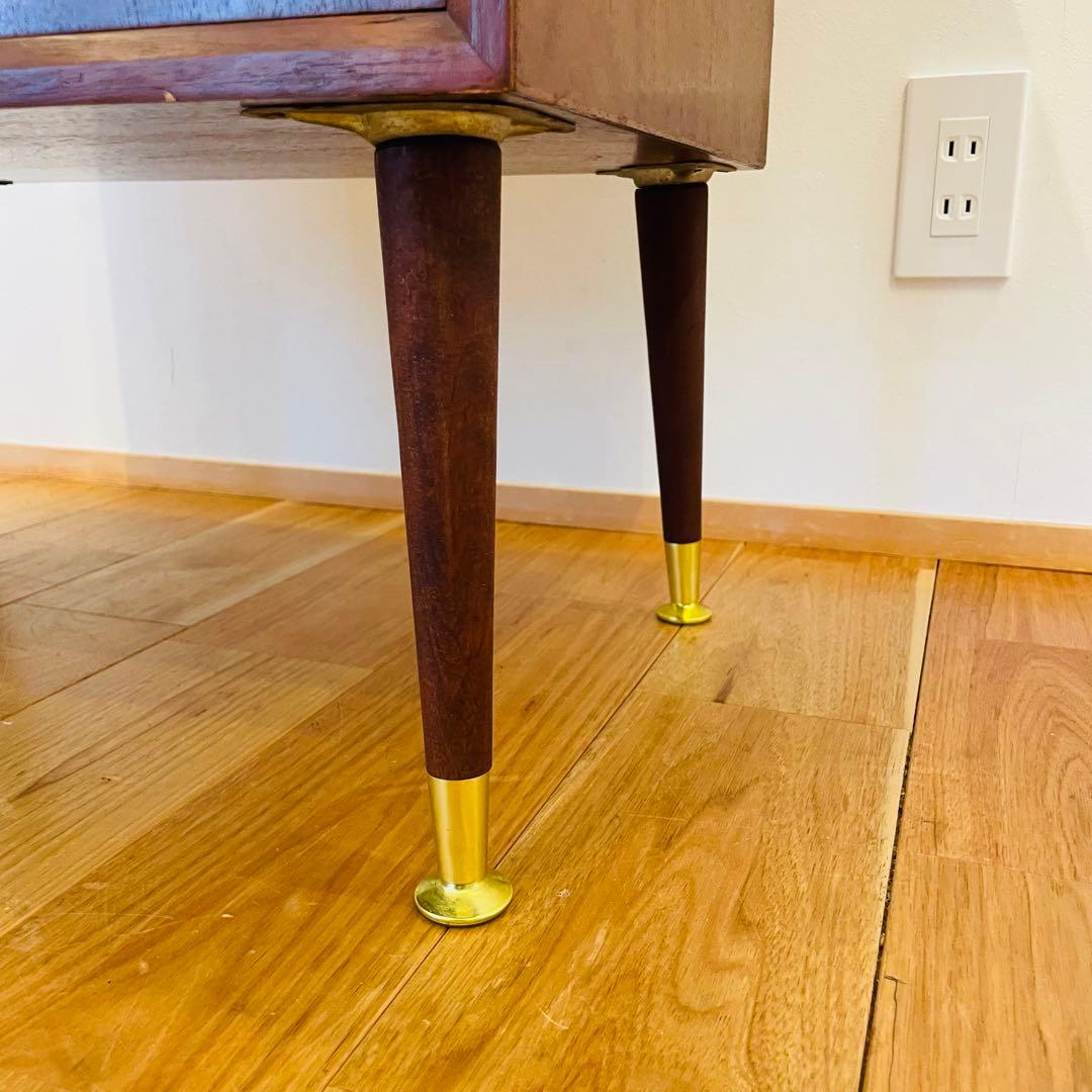 ヴィンテージ チェスト 3段 金属脚 レッグ アンティーク 良好