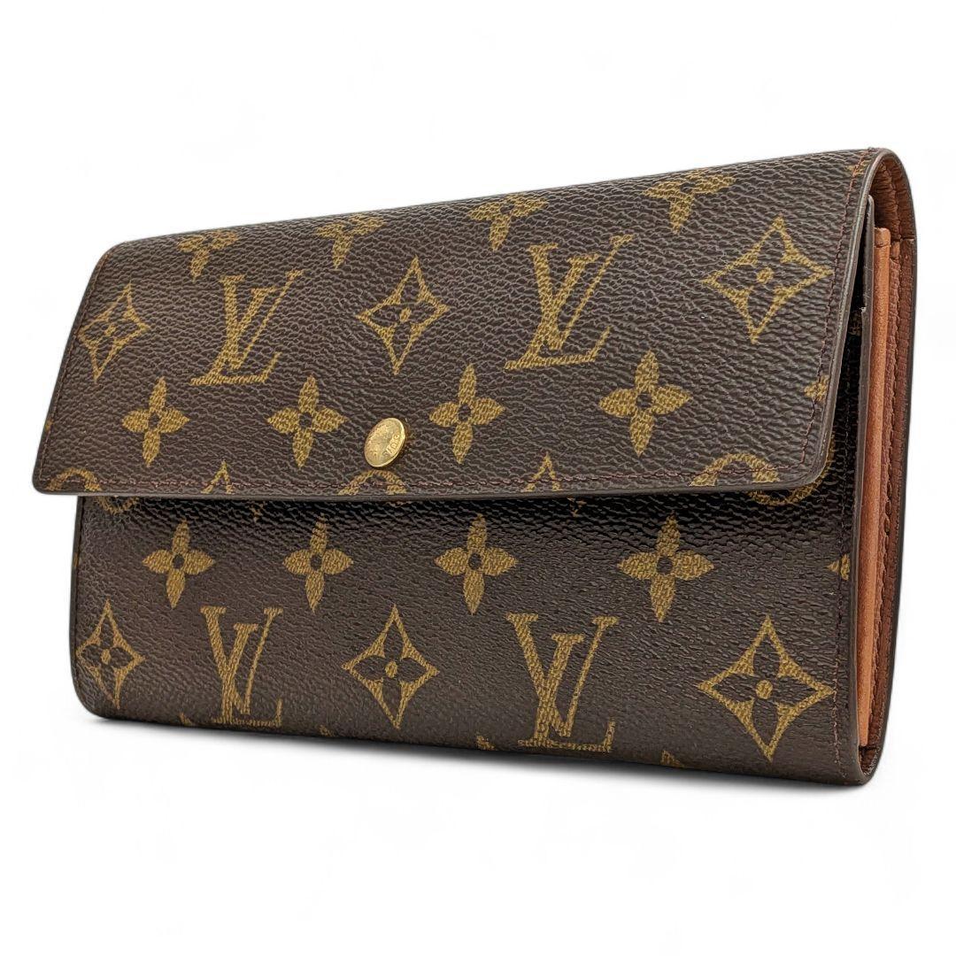 外観美 ルイヴィトン モノグラム ポシェット ポルトモネ クレディ 961
