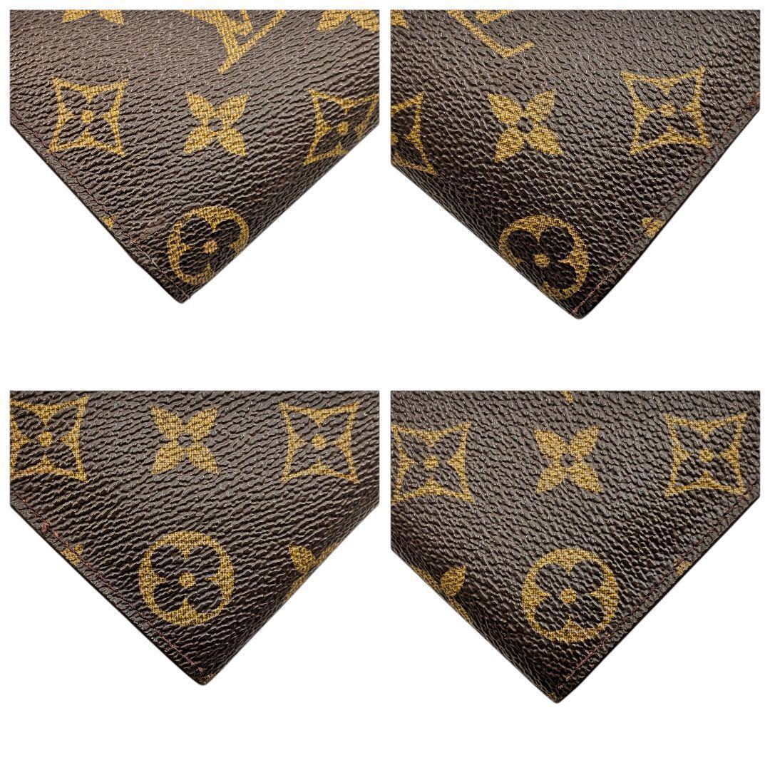 外観美 ルイヴィトン モノグラム ポシェット ポルトモネ クレディ 961