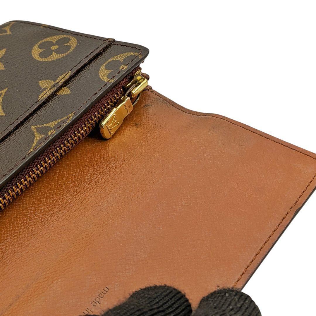 外観美 ルイヴィトン モノグラム ポシェット ポルトモネ クレディ 961