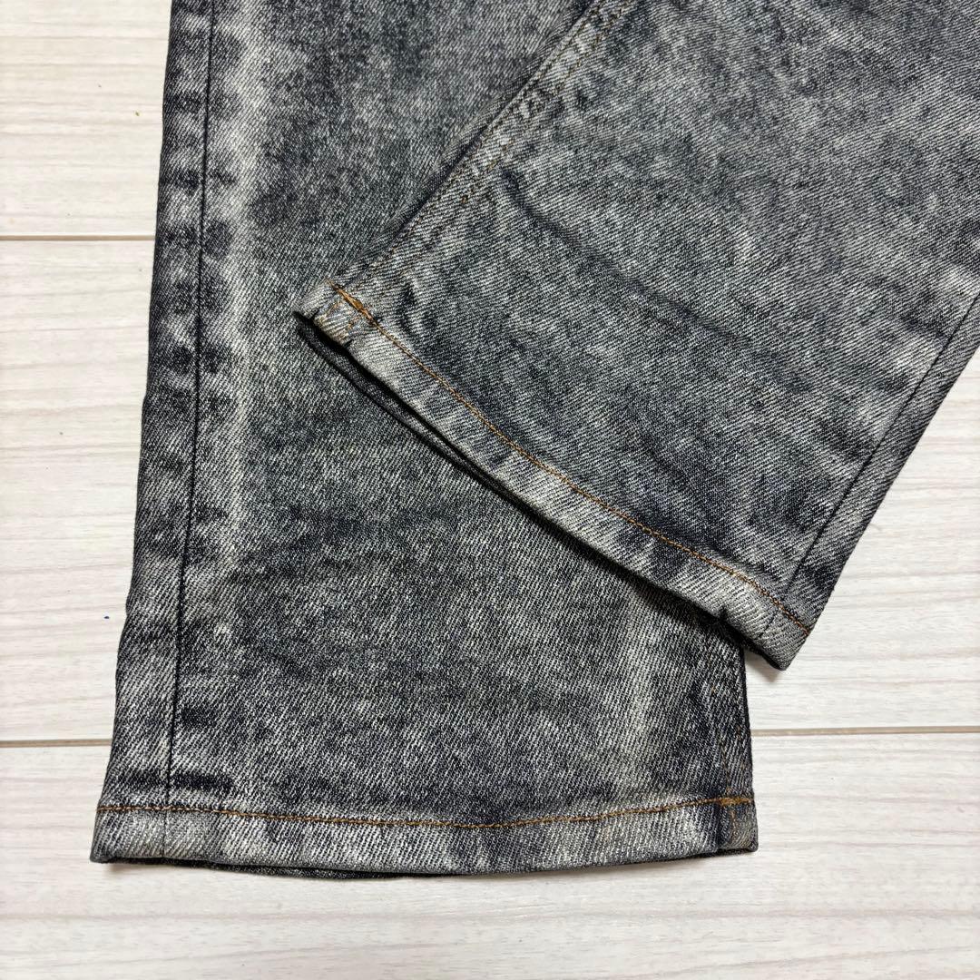 美品 Just Cavalli デニム 箔コーティング ストレッチ スリムパンツ