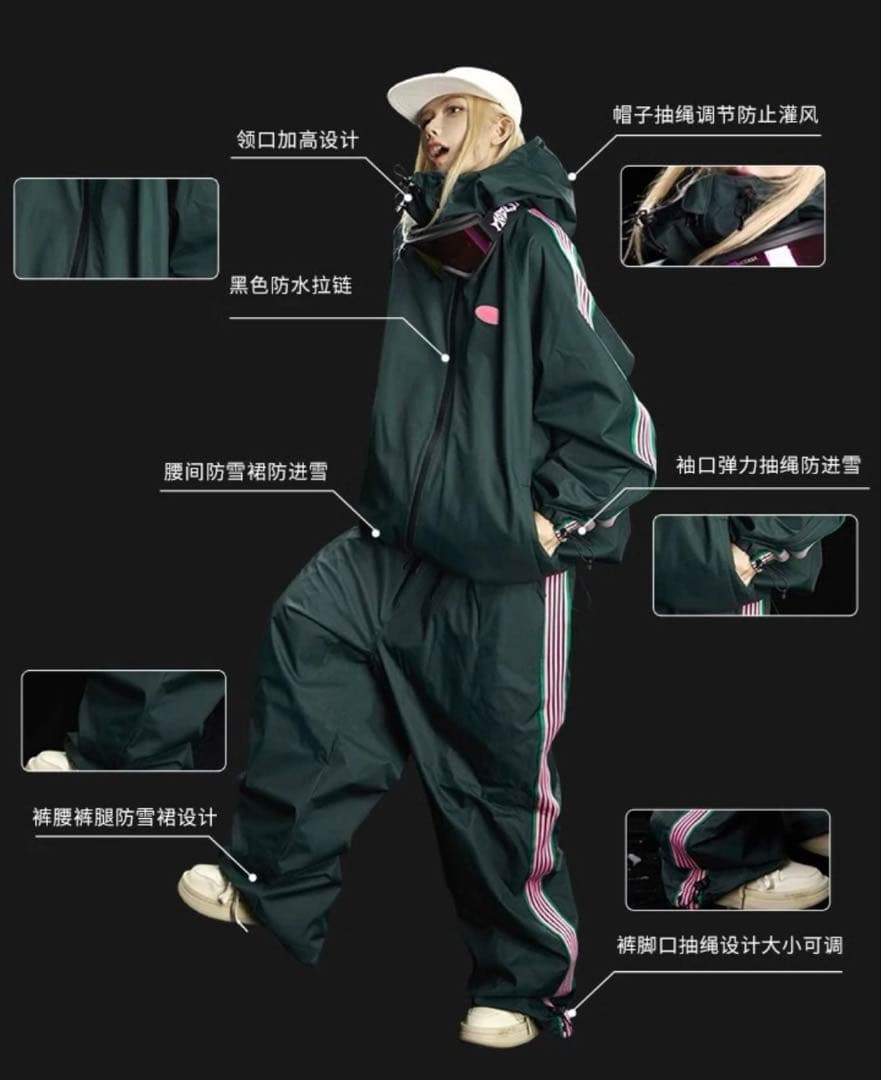 Q.LEO スノボ ウェア 上下