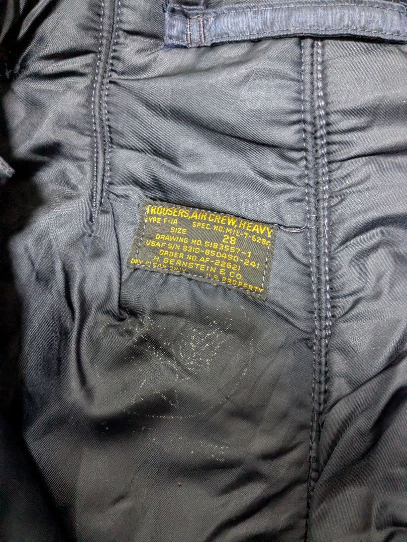 50s USAF F-1A フライトパンツ W28 実物