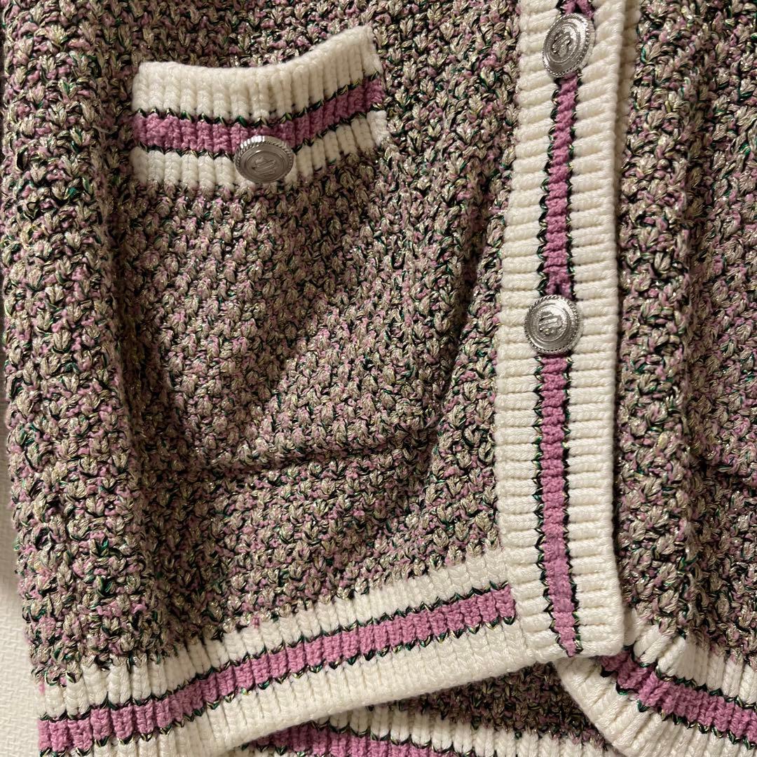 【最終値下げ】 maje マージェ　インポート　ツイードカーディガン　パリ