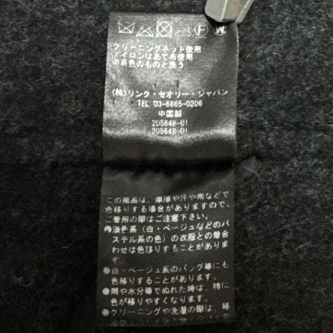 美品 theory セオリー コート チェック OVERLAY S