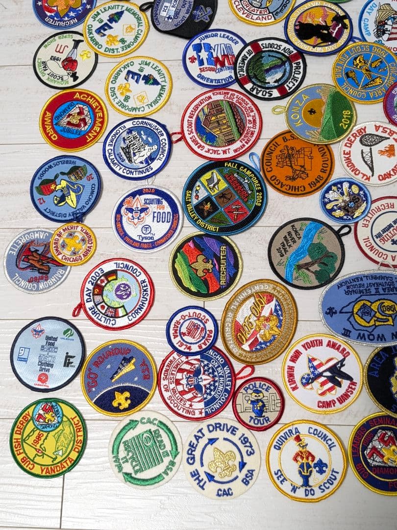 101枚 アメリカ刺繍ワッペン ボーイスカウト まとめ売り ビンテージ 当時物