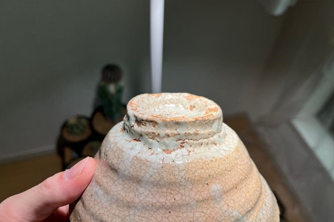 崎陽高麗 小井戸茶碗 （川瀬 隆一郎作）共箱 【茶道用抹茶碗】