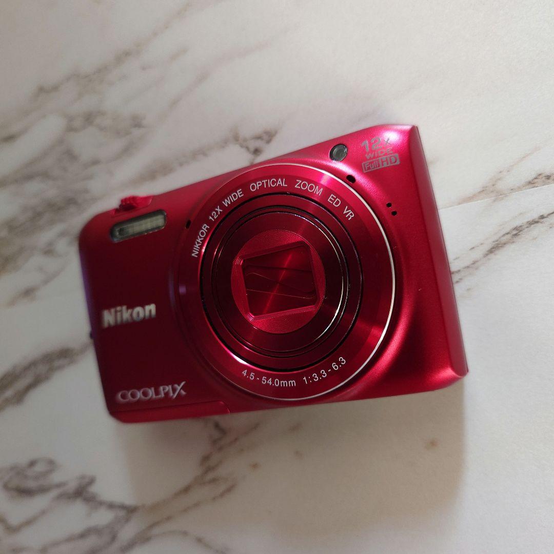 Nikon デジカメ COOLPIX S6800 レッド