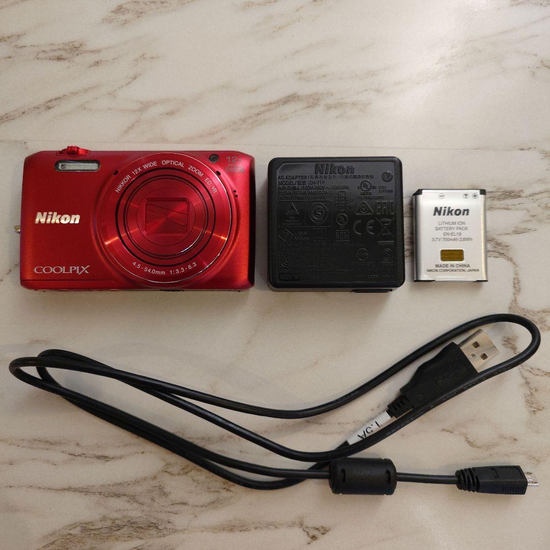 Nikon デジカメ COOLPIX S6800 レッド
