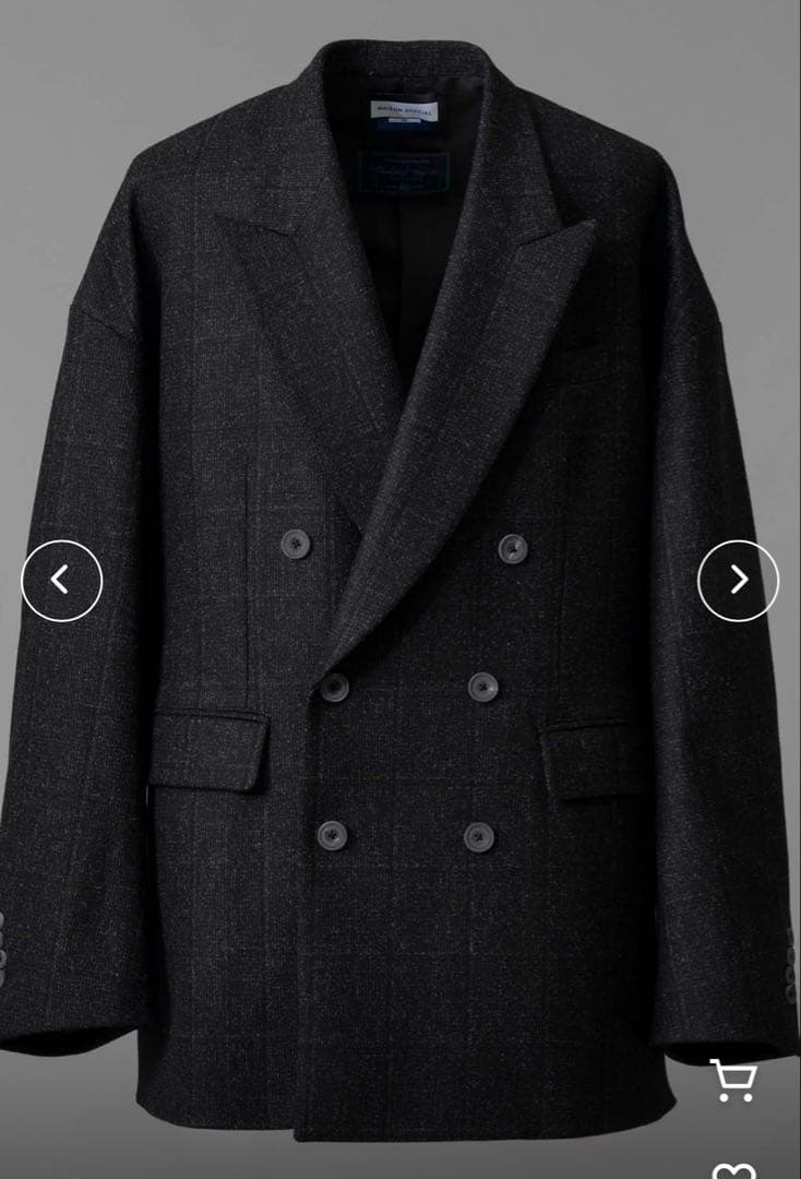 【Italian Dead Stock Fabric】オーバーダブルジャケット