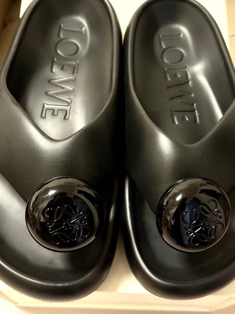 LOEWE ロエベ アナグラム ラバートングサンダルスライドサンダルプペル新品