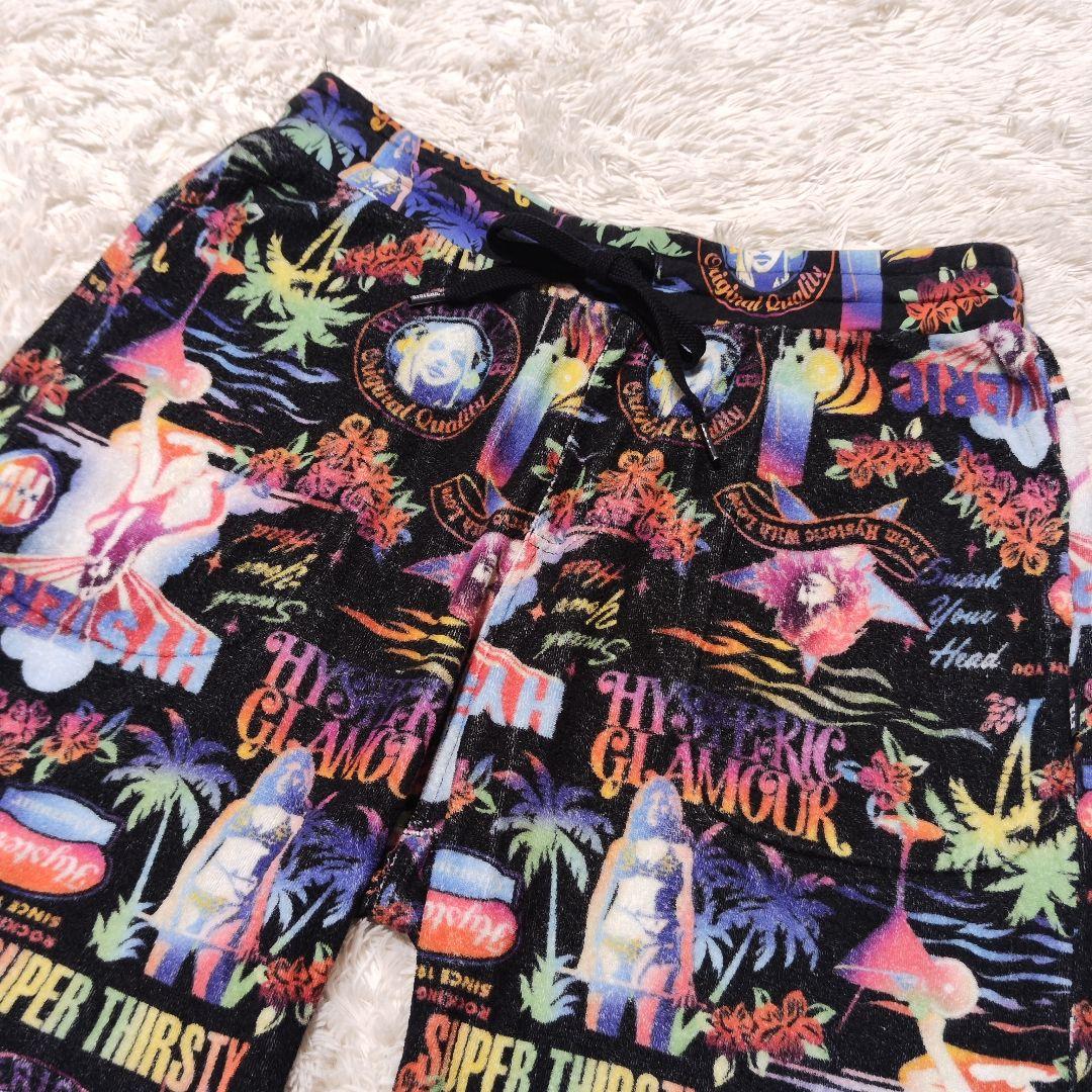 稀少✨ヒステリックグラマー タオル地 パイル ショートパンツ ヒスガール 総柄