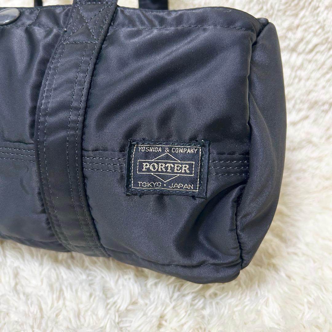 美品✨ ポーター タンカー ドラムバッグ S ミニボストン ブラック 廃盤品
