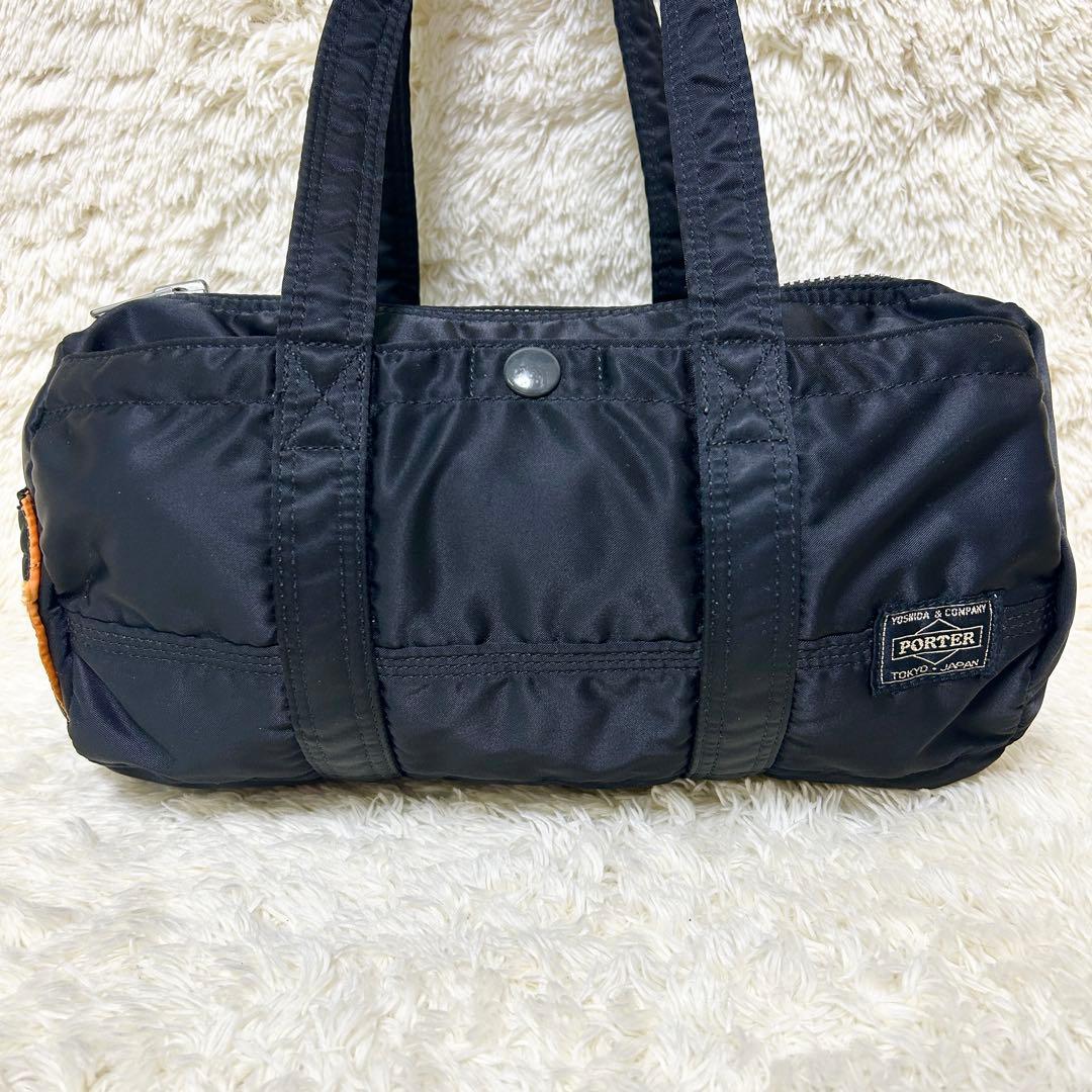 美品✨ ポーター タンカー ドラムバッグ S ミニボストン ブラック 廃盤品