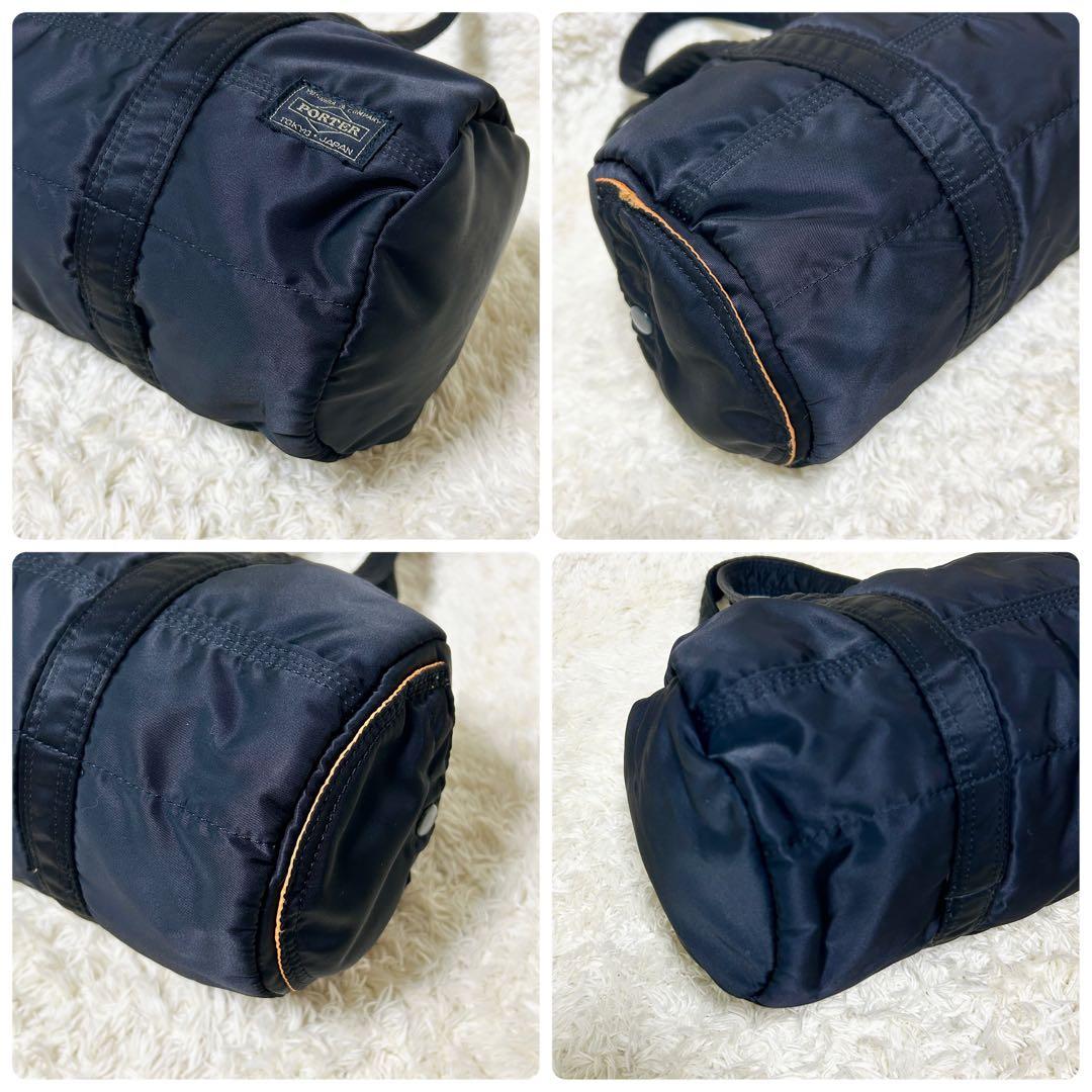 美品✨ ポーター タンカー ドラムバッグ S ミニボストン ブラック 廃盤品