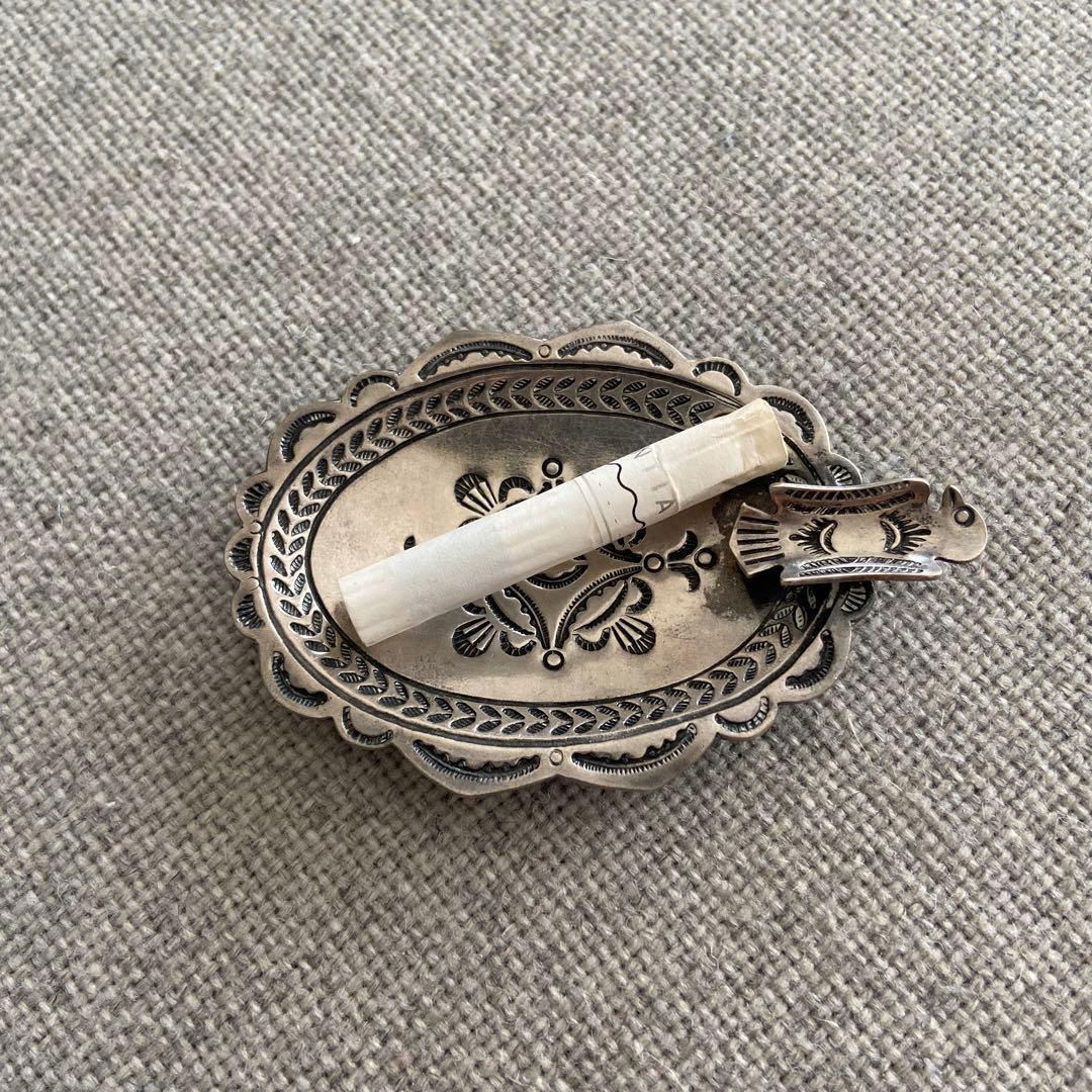 ヴィンテージ シルバー ナバホ 灰皿 アシュトレイ アンティーク サンダーバード