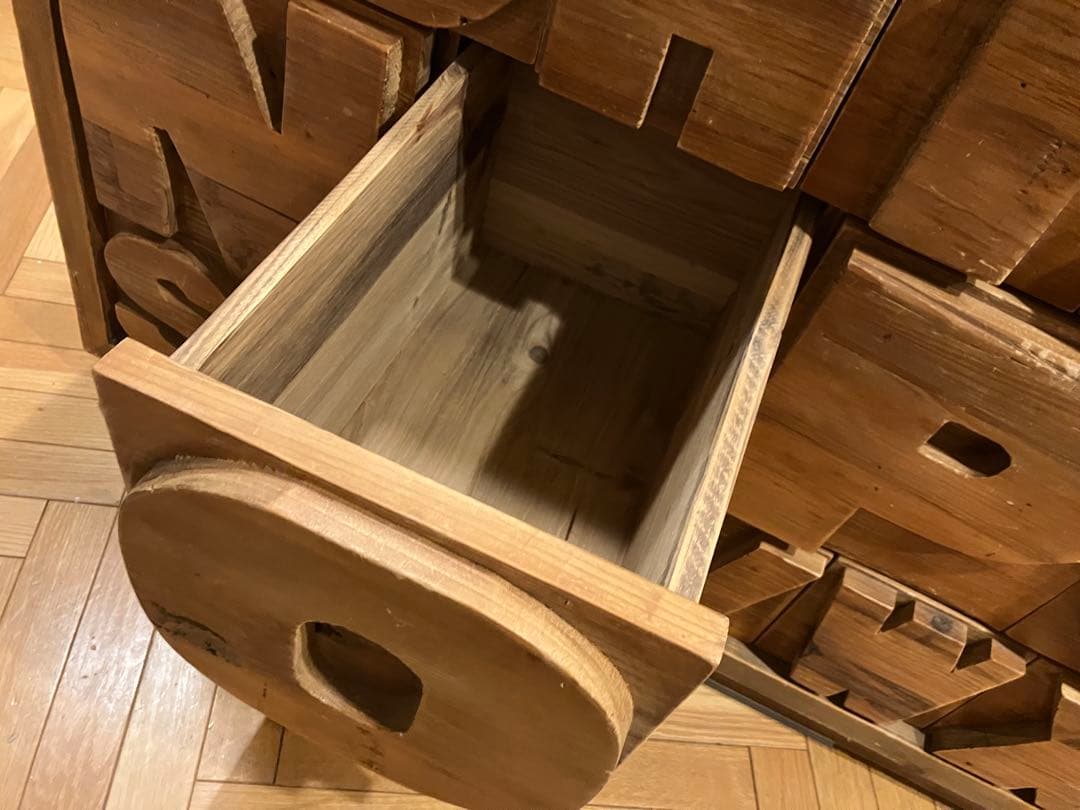 【専用】ABCチェスト アルファベットデザイン木製キャビネット