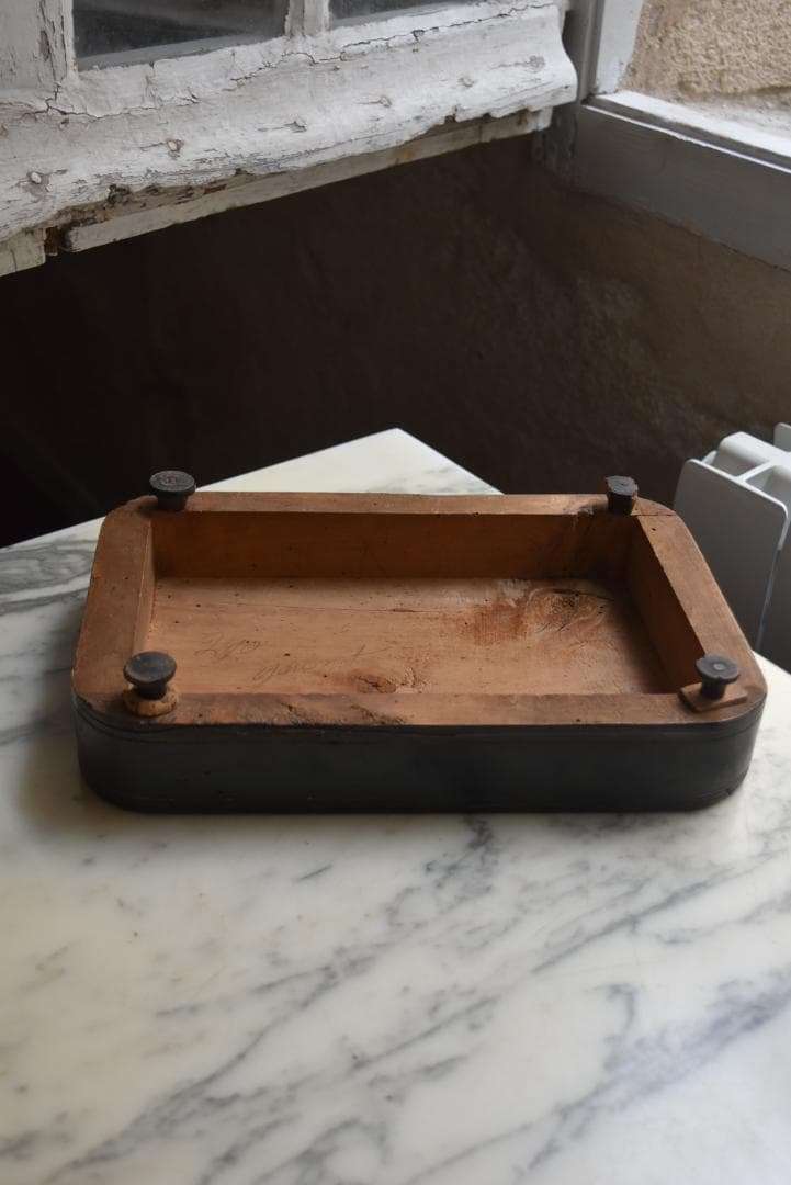 フランス19世紀　ガラスドーム台座　N3　アンティーク