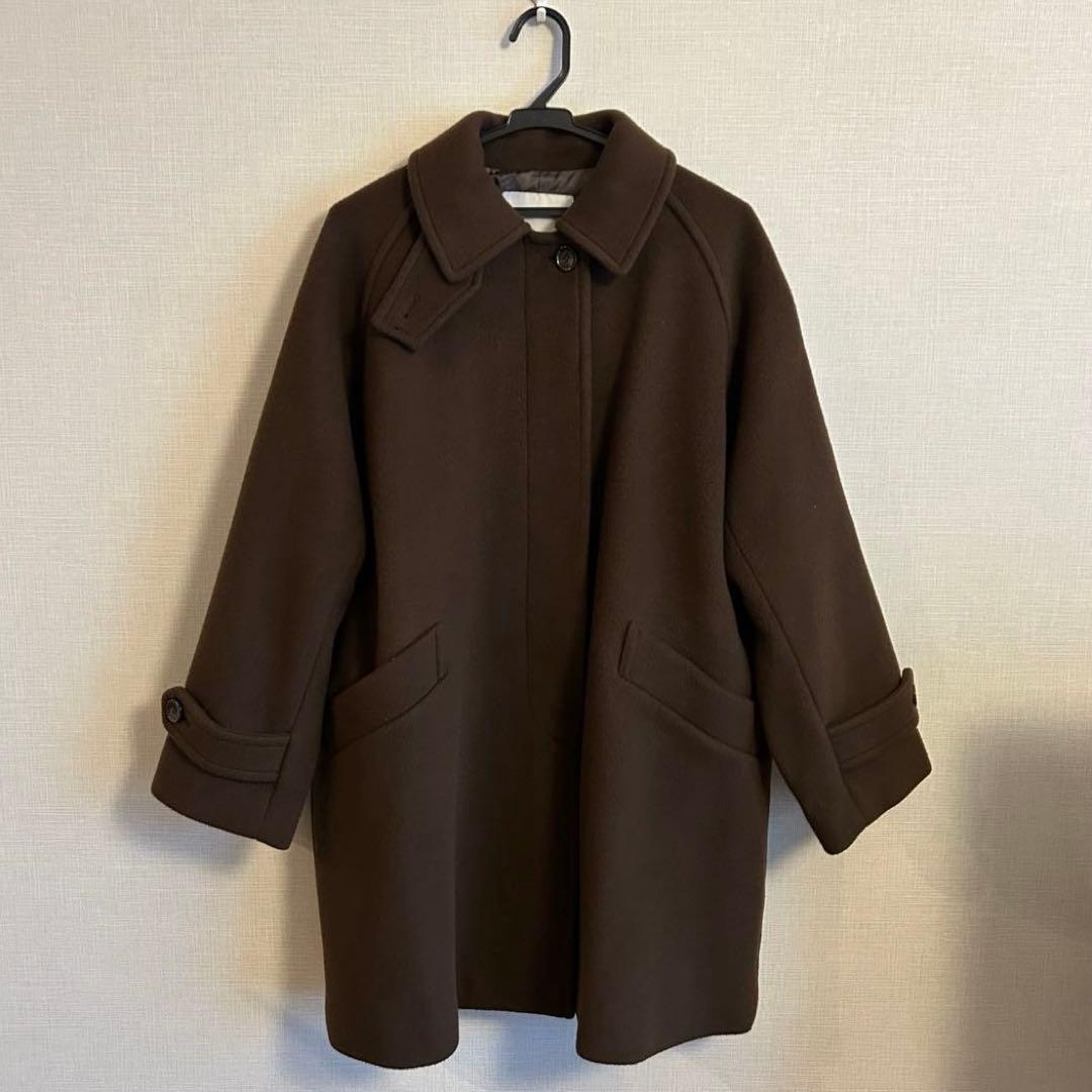 【美品】FRAMeWORK ラムウールMIXシャルムバルカラーコート