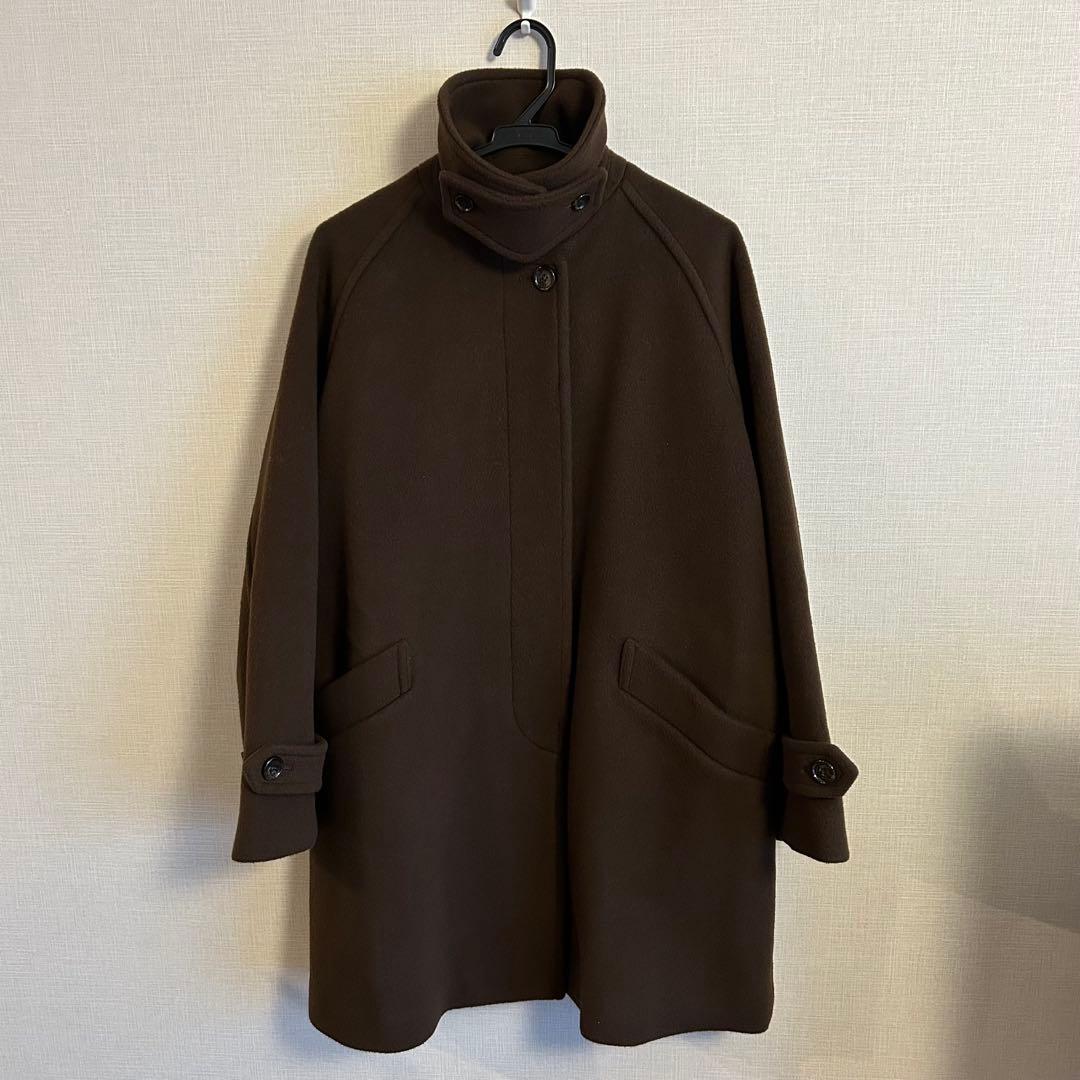 【美品】FRAMeWORK ラムウールMIXシャルムバルカラーコート