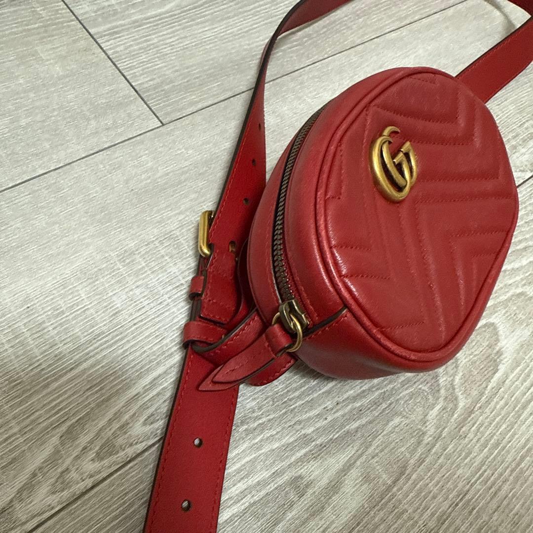 GUCCI グッチ GGマーモント ベルトバッグ ボディバッグ
