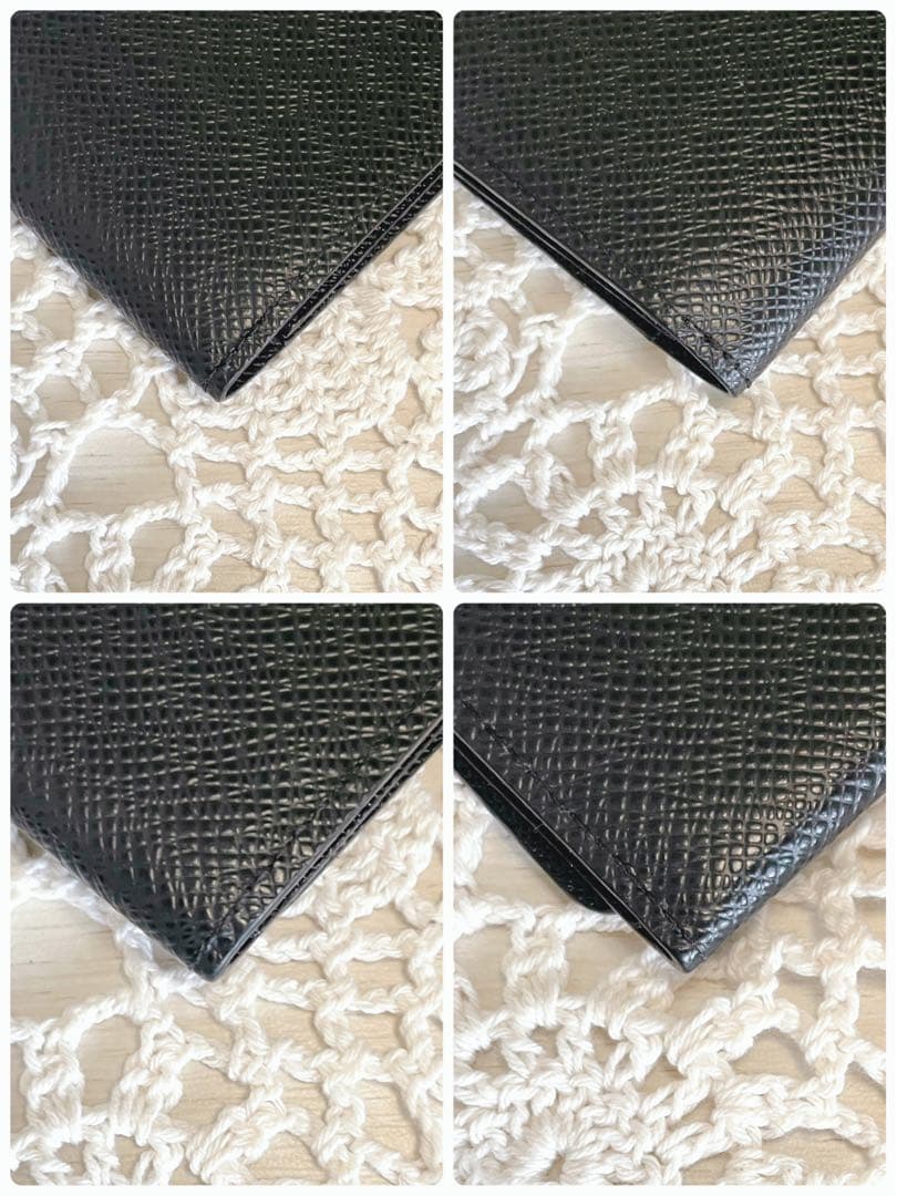 ルイヴィトン　タイガ　アンヴェロップ　カルトドゥヴィジット　ブラック