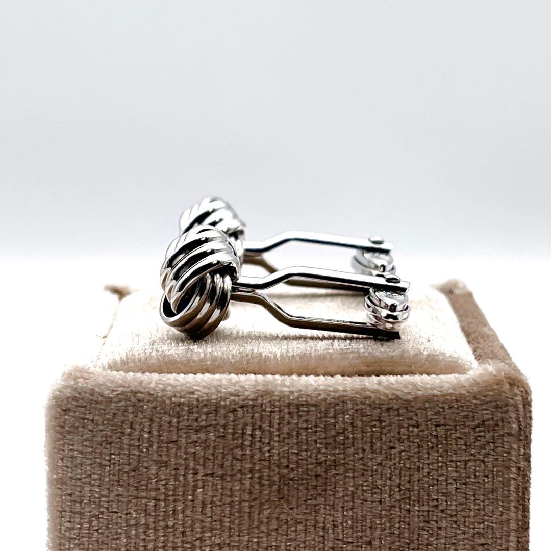 ⭐️SALE⭐【美品】ダンヒル　カフスボタン　ケーブルノット　シルバー　SV925