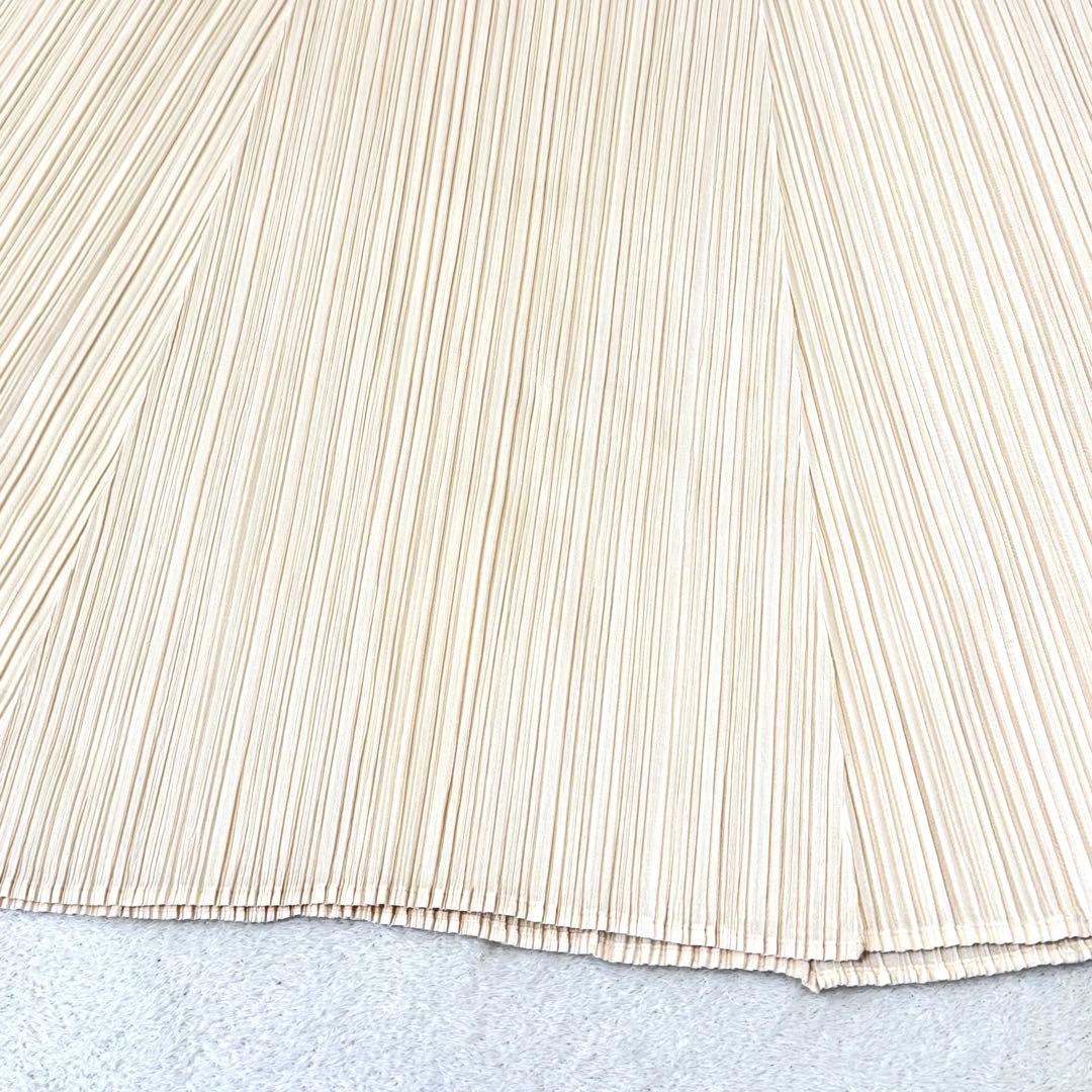 極美品✨PLEATS PLEASE プリーツ　チュニック　アイボリー　Lサイズ