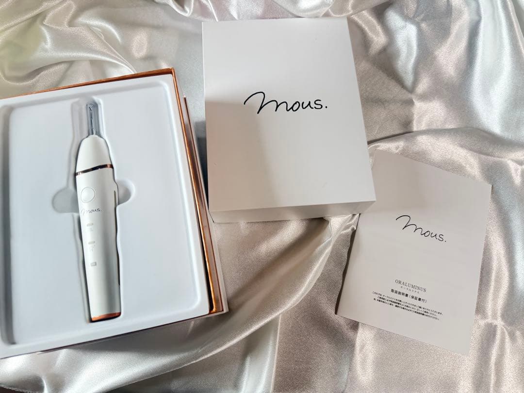 オーラルミナス ホワイトニングmous. 電動歯ブラシ本体 ホワイト コードレス